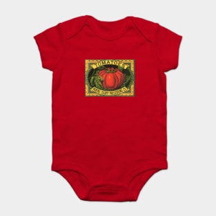 Vintage Wayne County Tomatoes Preserving Co. Label Baby Bodysuit